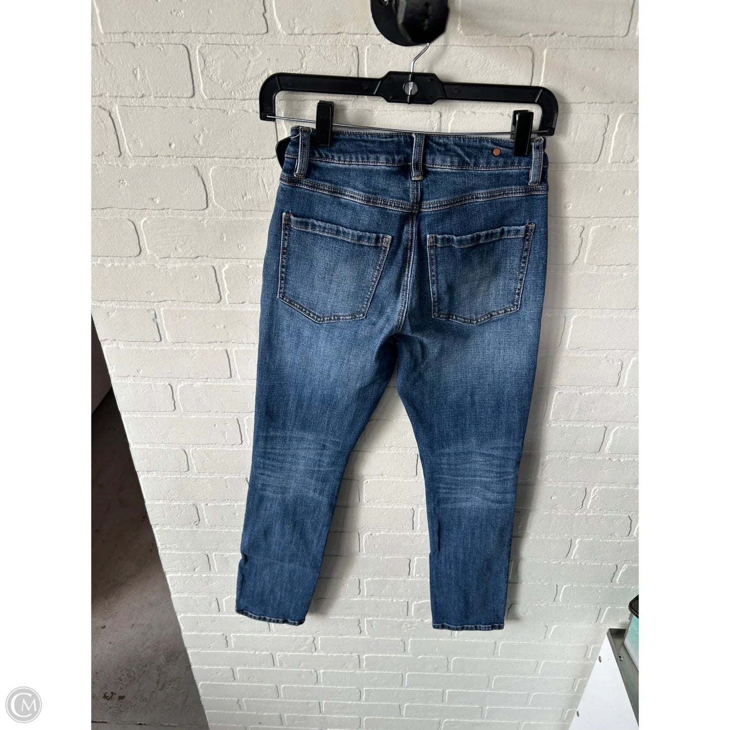 Jeans Straight By Cabi In Blue Denim, Size: 0