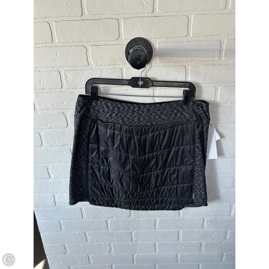 Skirt Mini & Short By Smartwool In Black & Grey, Size: 16