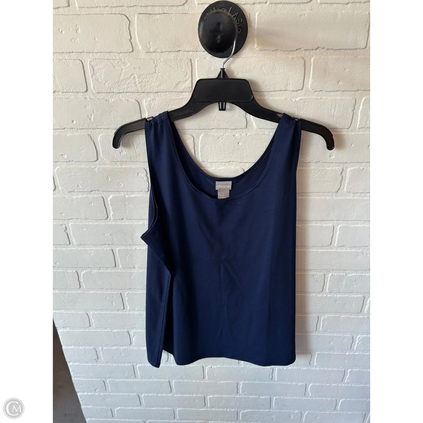 Top Sleeveless By Chicos In Navy, Size: Xl