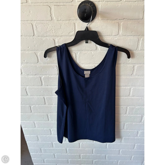 Top Sleeveless By Chicos In Navy, Size: Xl