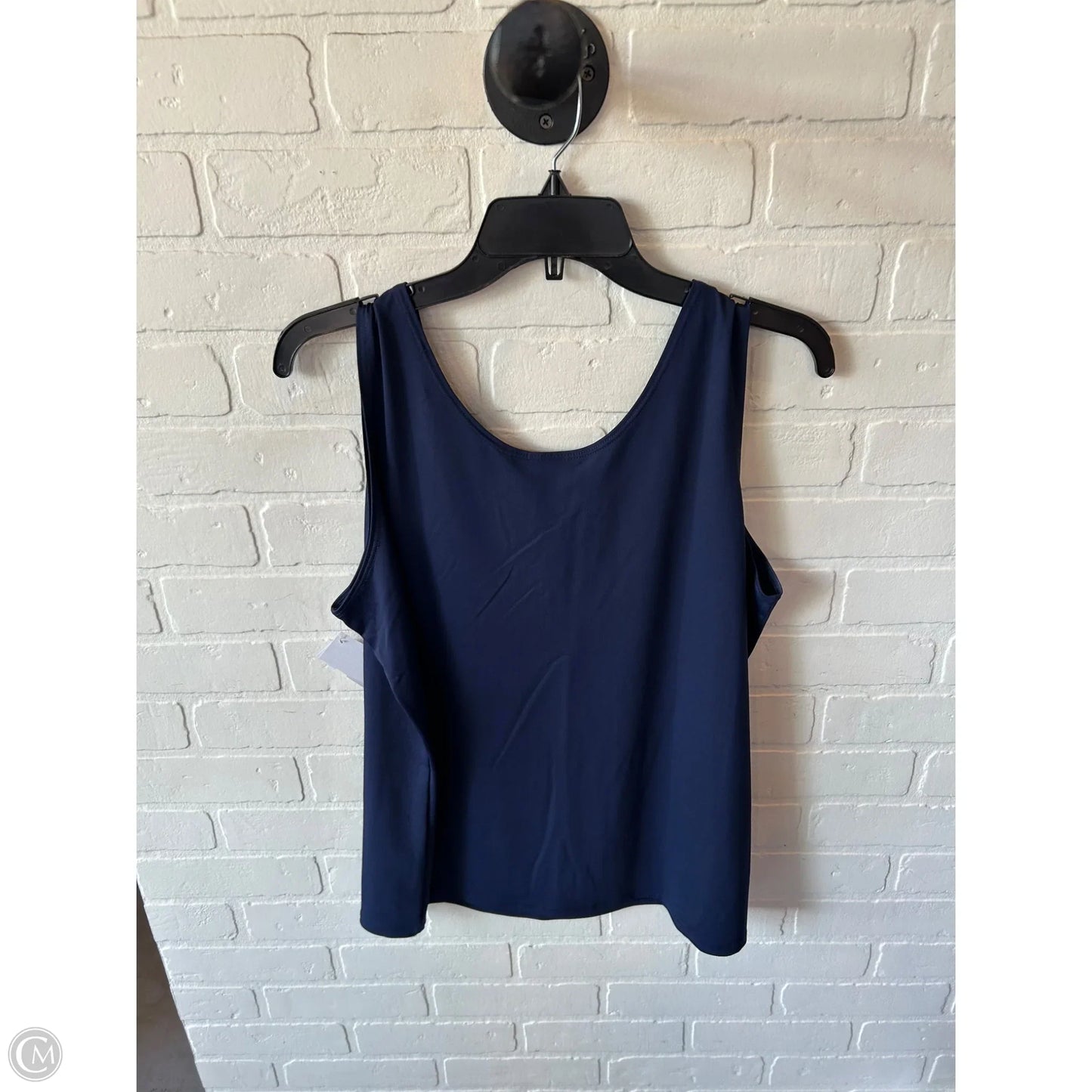 Top Sleeveless By Chicos In Navy, Size: Xl