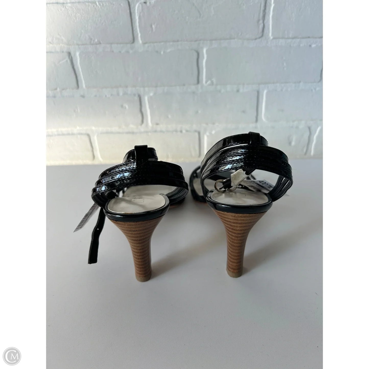 Sandals Heels Stiletto By Loft In Black, Size: 8.5