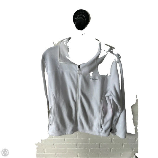 Jacket Fleece By Columbia In White, Size: Xl