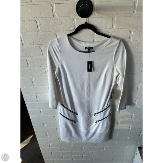 Dress Work By Express In Ivory, Size: S