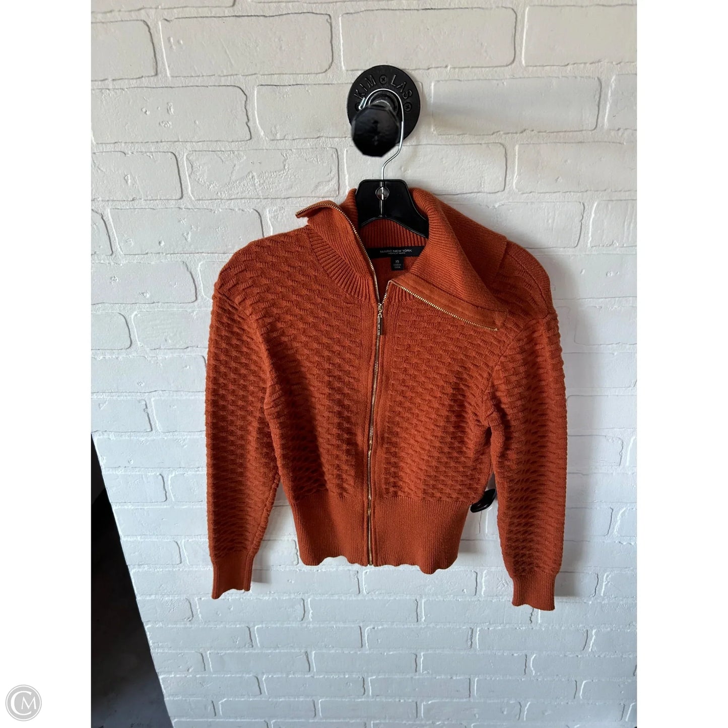 Sweater Cardigan By Marc New York In Orange, Size: Xs