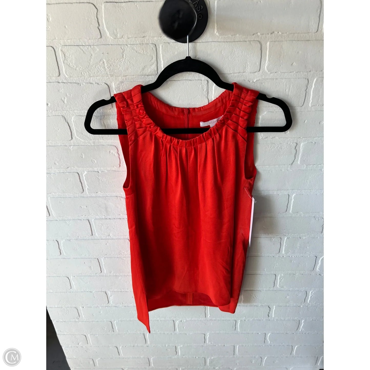 Top Sleeveless By Hugo Boss In Orange, Size: 0