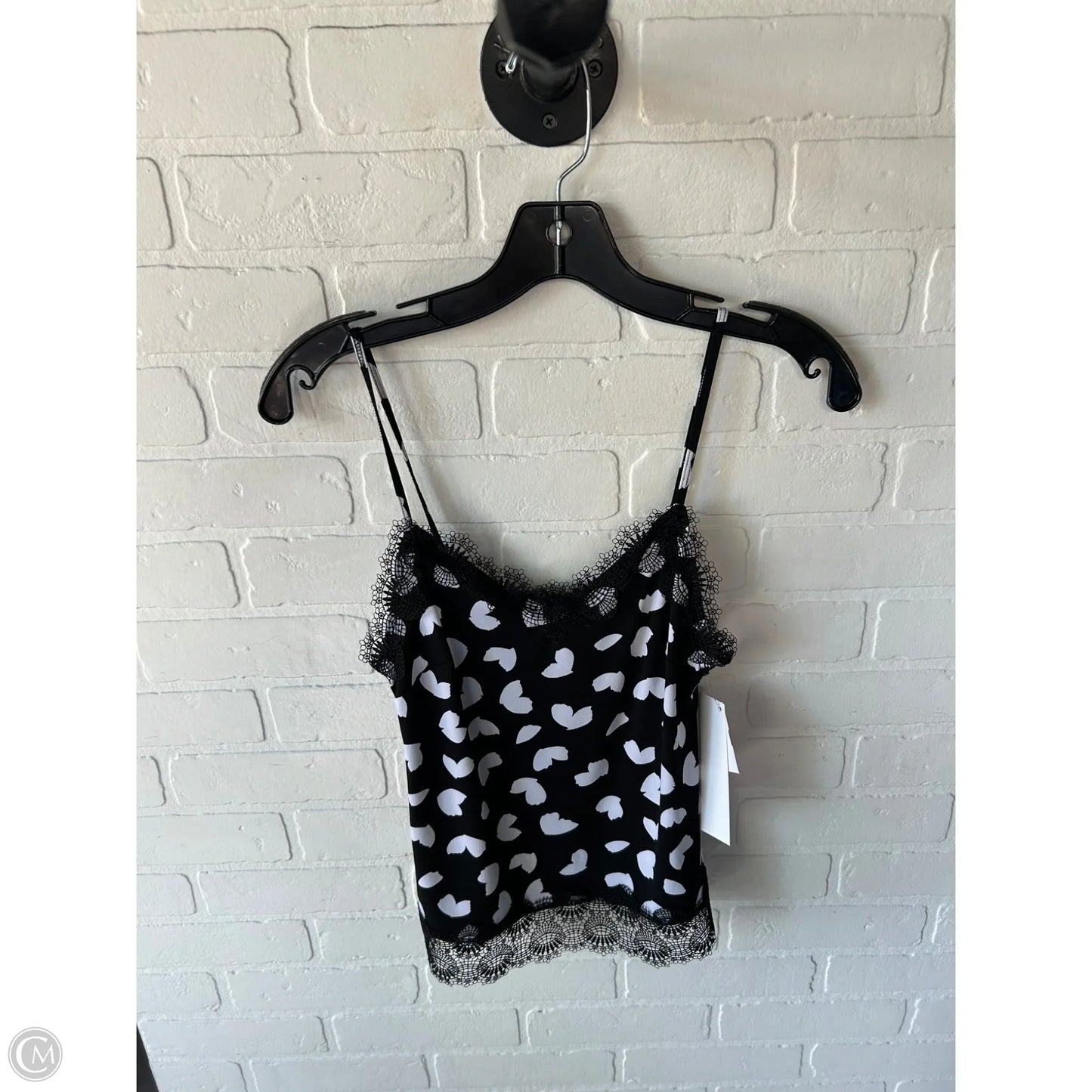 Top Cami By Michael By Michael Kors In Black & White, Size: Xxs
