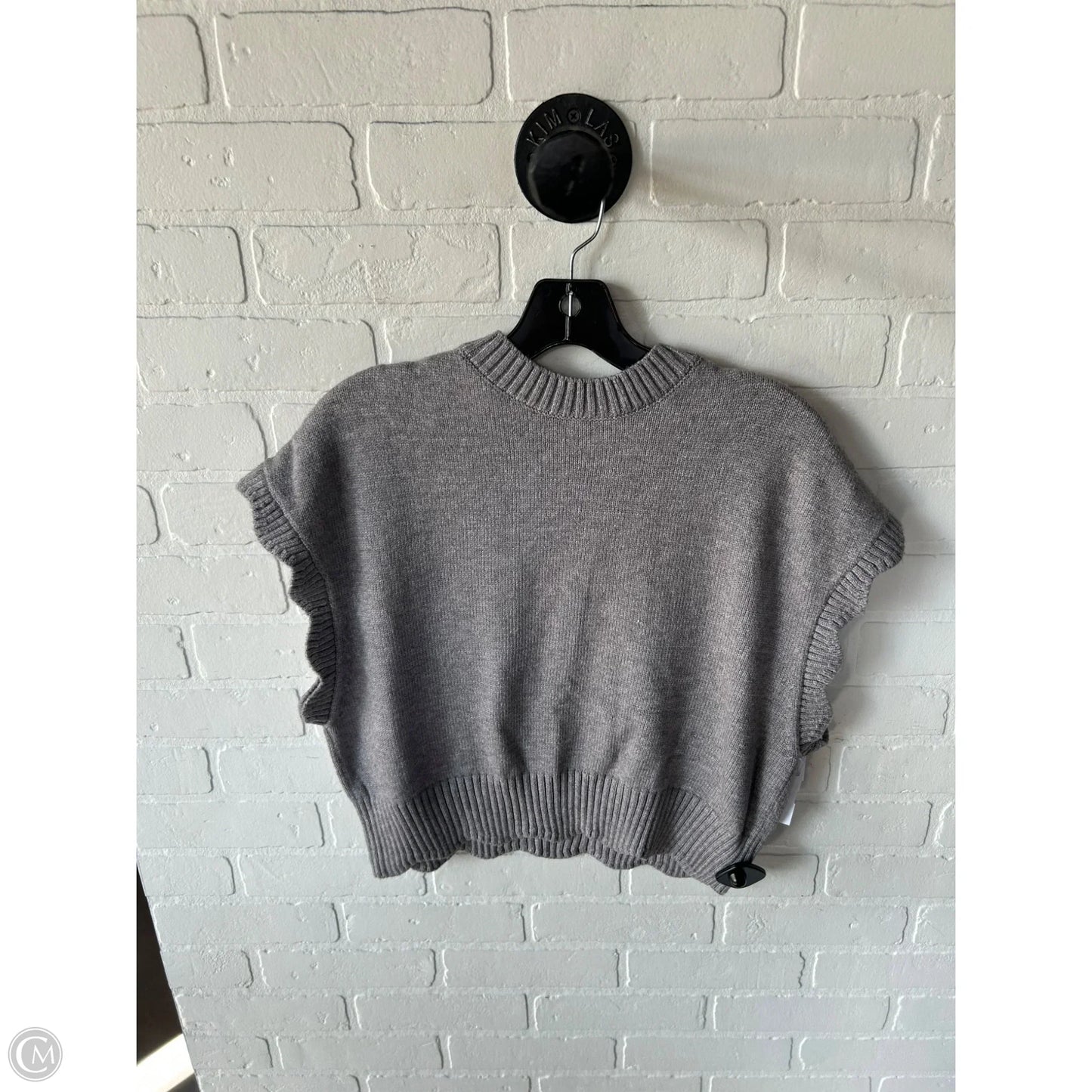Vest Sweater By Anna & Ava In Grey, Size: L
