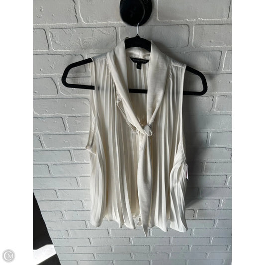 Top Sleeveless By Banana Republic In Cream, Size: Xl