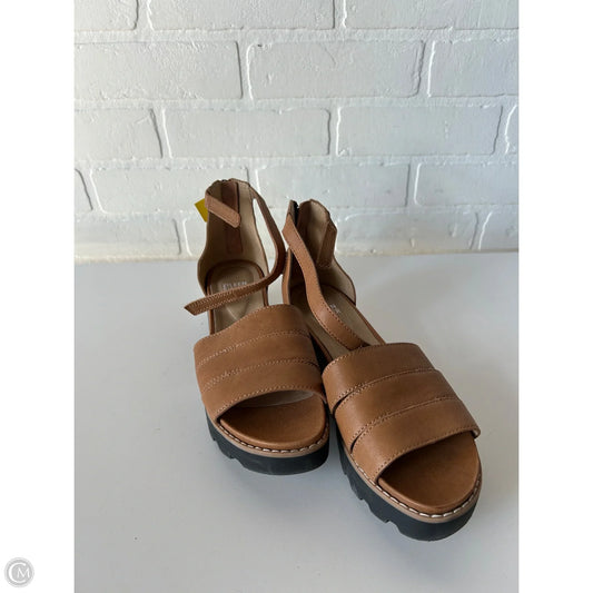 Sandals Flats By Eileen Fisher In Brown, Size: 7.5