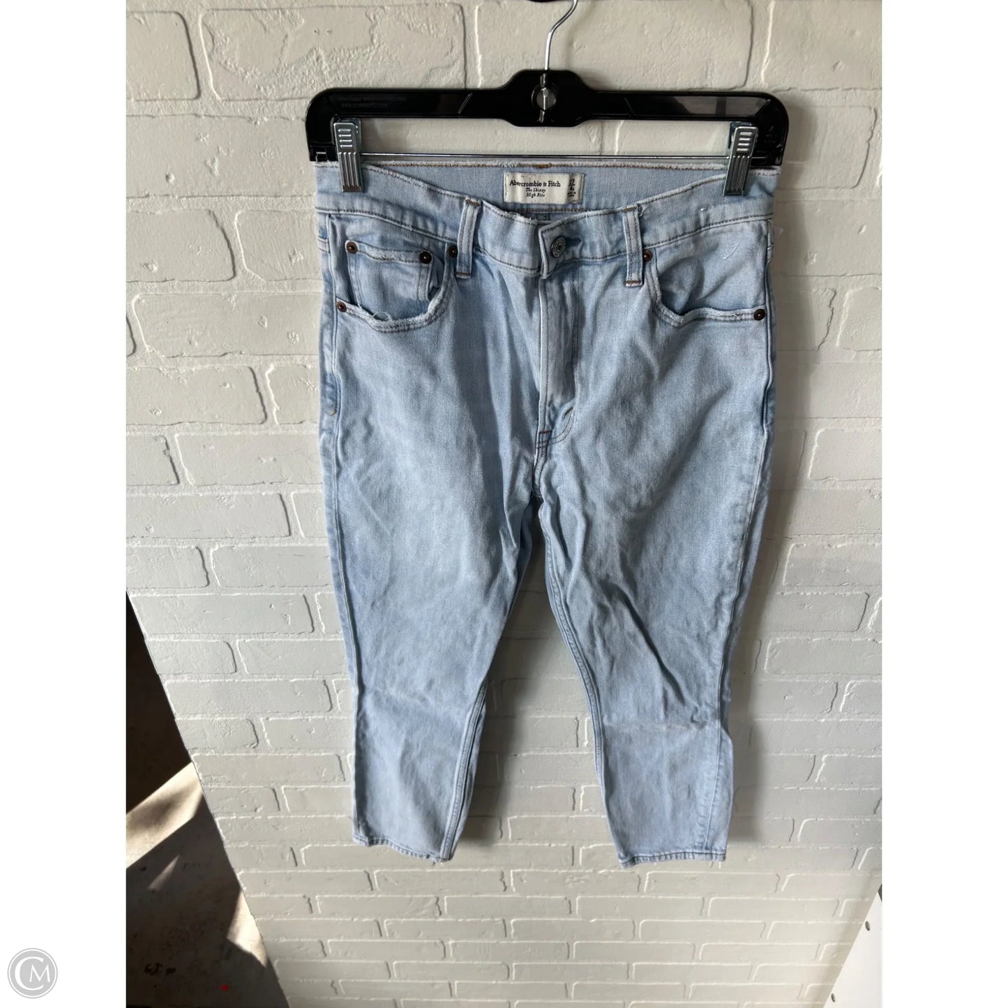 Jeans Skinny By Abercrombie And Fitch In Blue Denim, Size: 4p