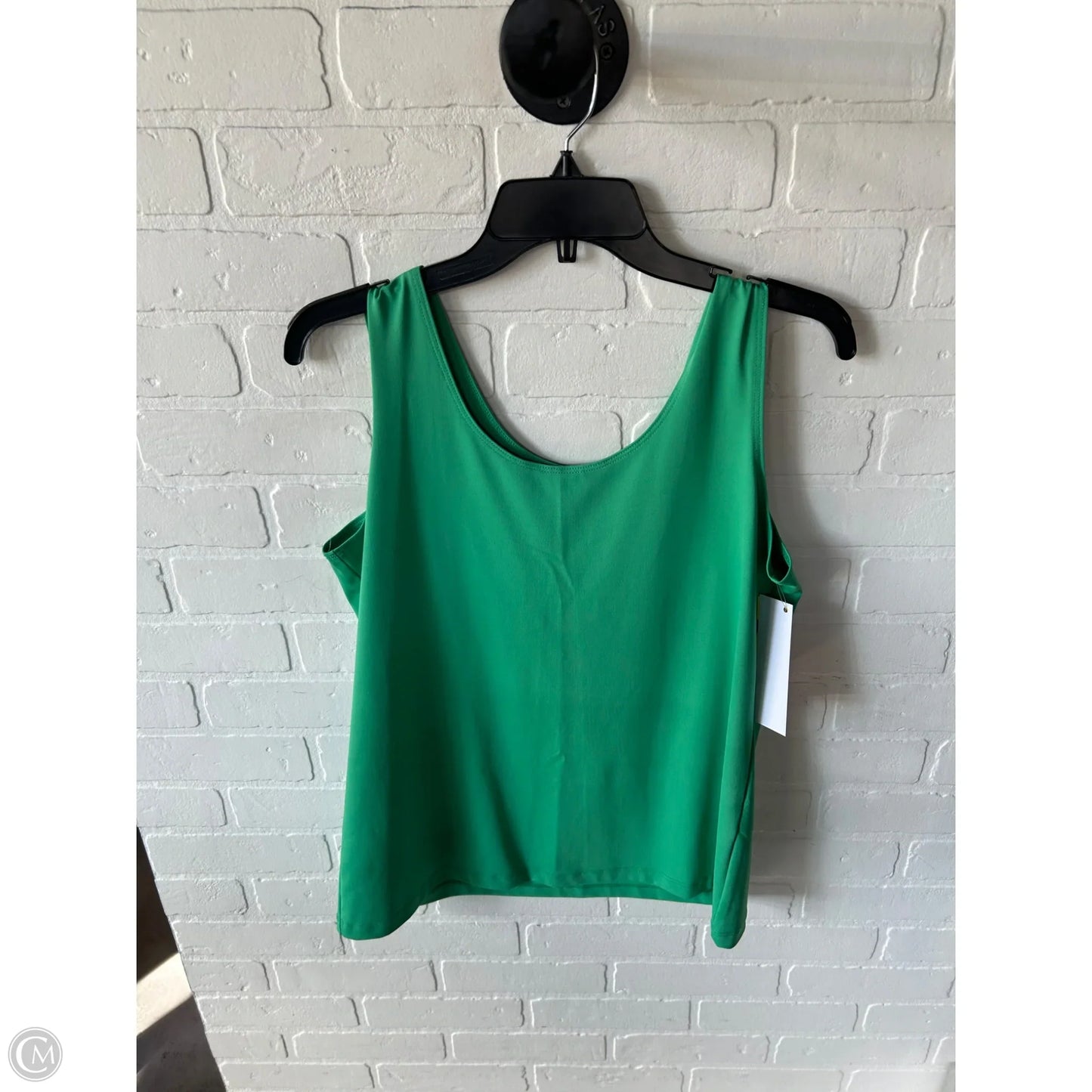 Top Sleeveless By Chicos In Green, Size: L