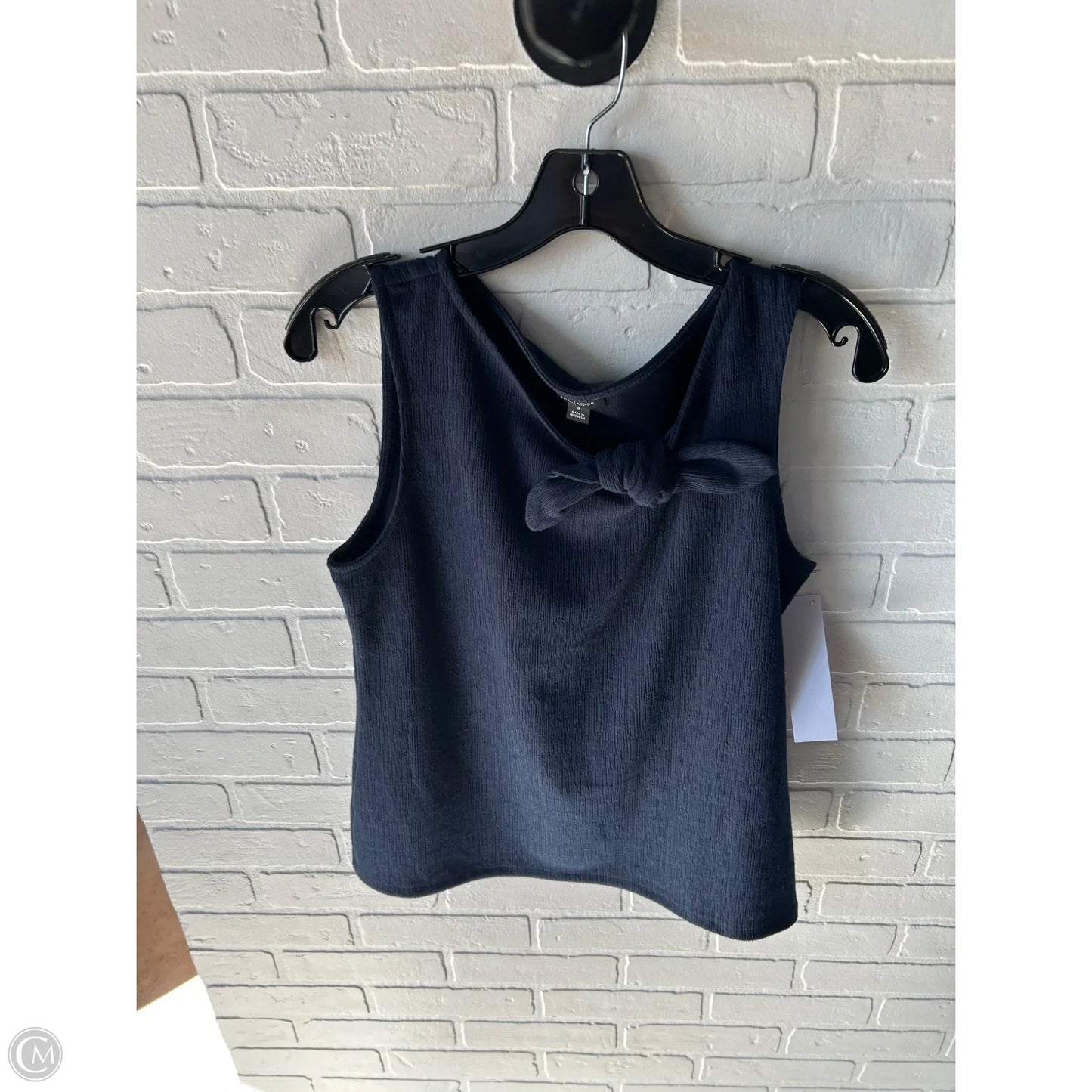 Top Sleeveless By Ann Taylor In Navy, Size: M