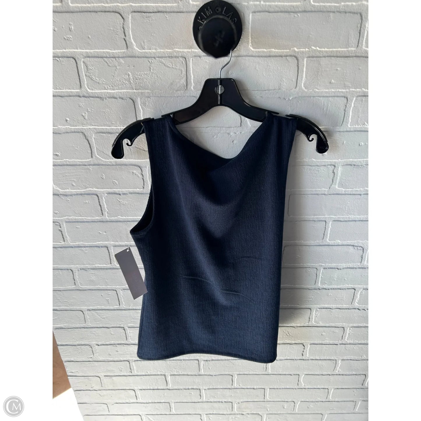 Top Sleeveless By Ann Taylor In Navy, Size: M