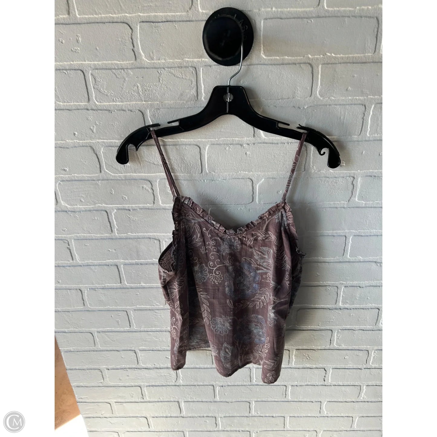 Top Sleeveless By Ana In Blue & Brown, Size: M