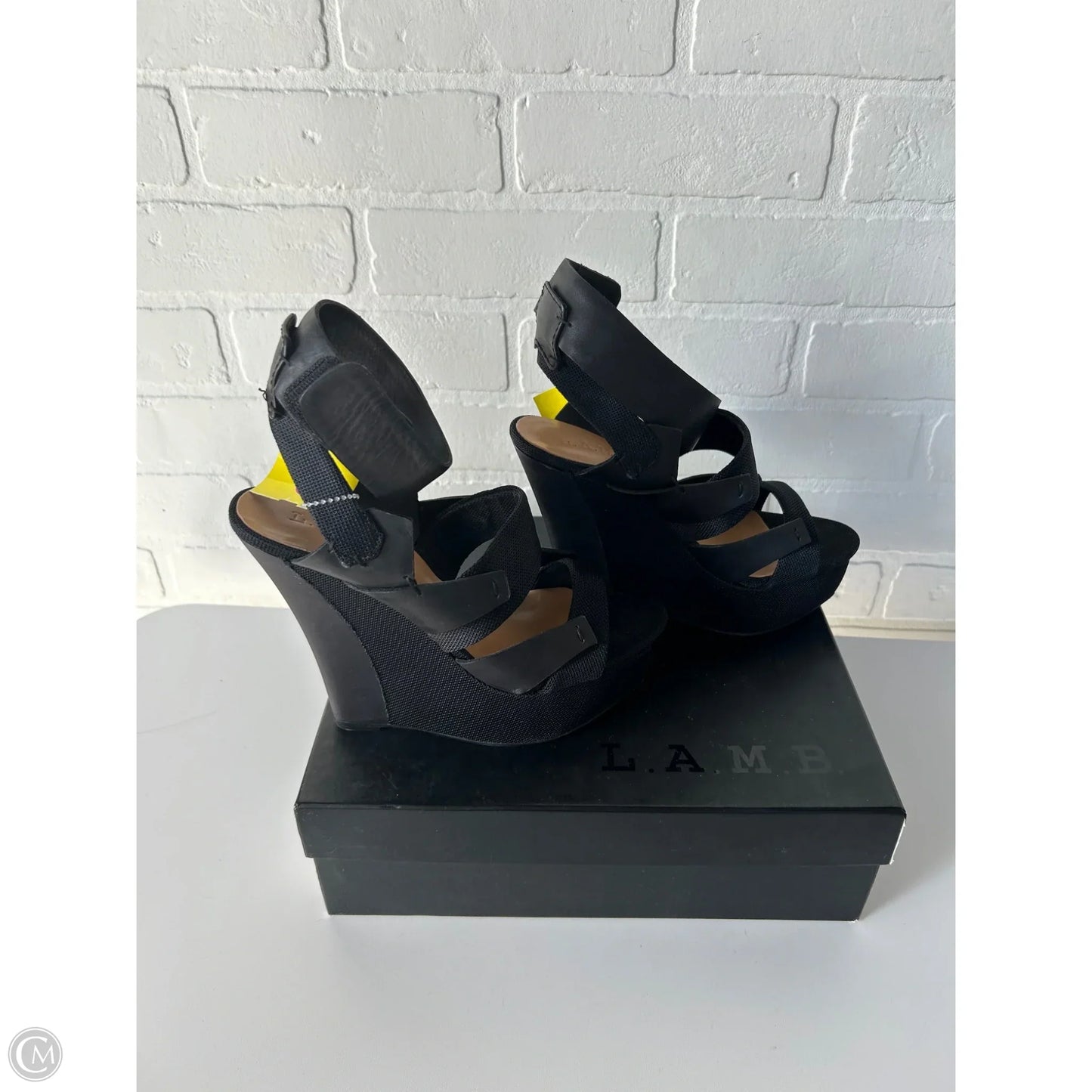 Sandals Heels Wedge By Bare Traps In Black, Size: 8