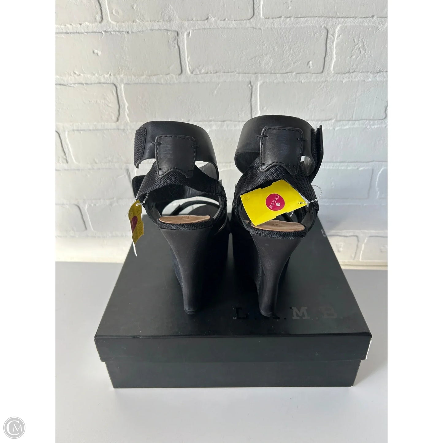 Sandals Heels Wedge By Bare Traps In Black, Size: 8