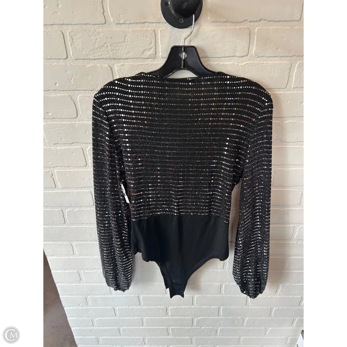 Bodysuit By Shein In Black & Silver, Size: M