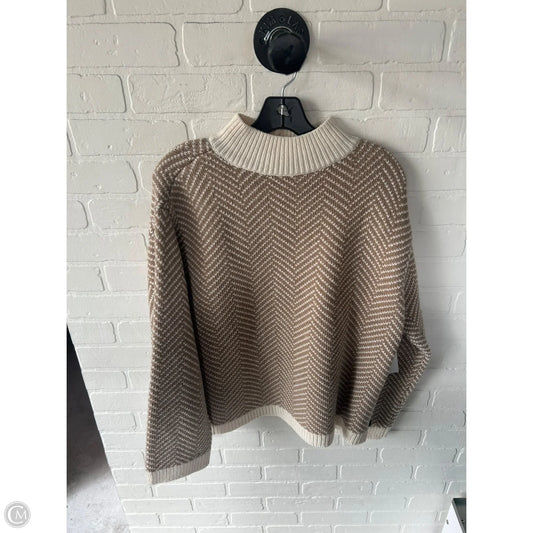 Sweater By Haven In Tan & White, Size: L