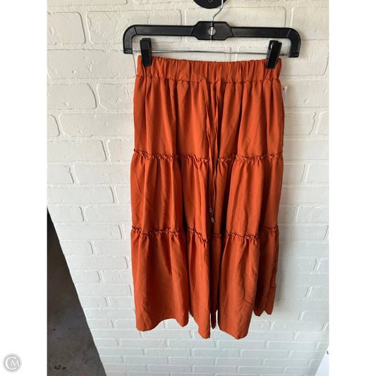 Skirt Midi By Cme In Orange, Size: 6