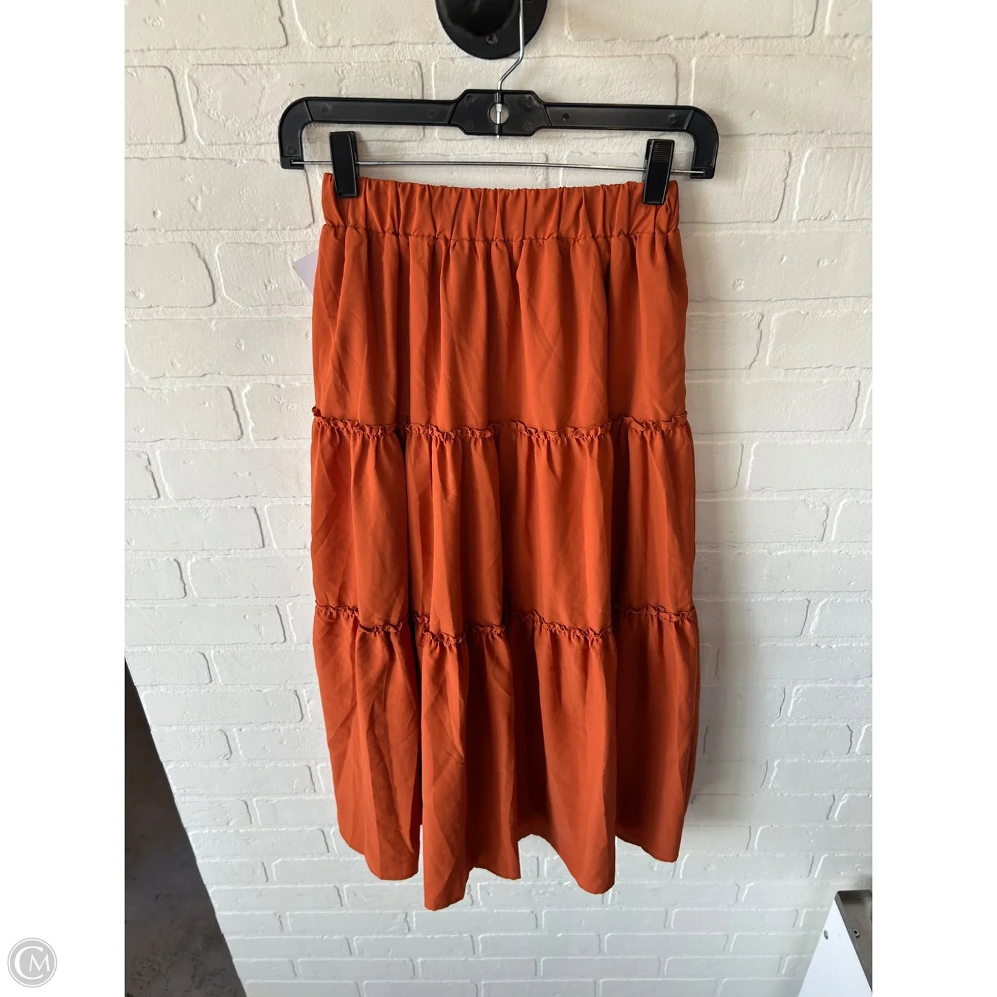 Skirt Midi By Cme In Orange, Size: 6