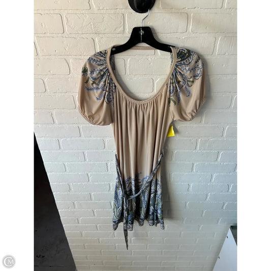 Dress Casual Short By Bcbgmaxazria In Blue & Brown, Size: S