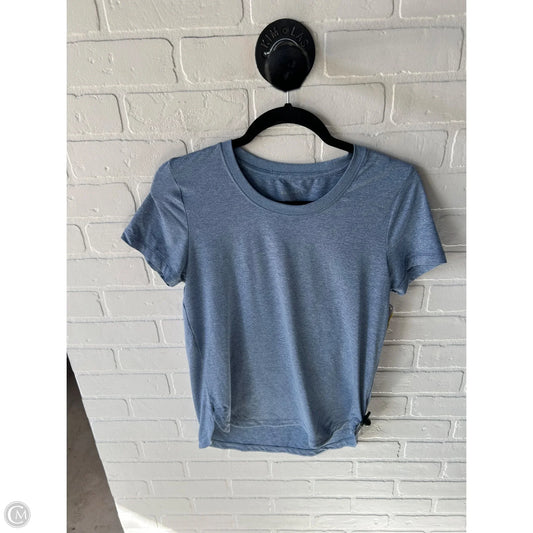 Athletic Top Short Sleeve By Athleta In Blue, Size: S