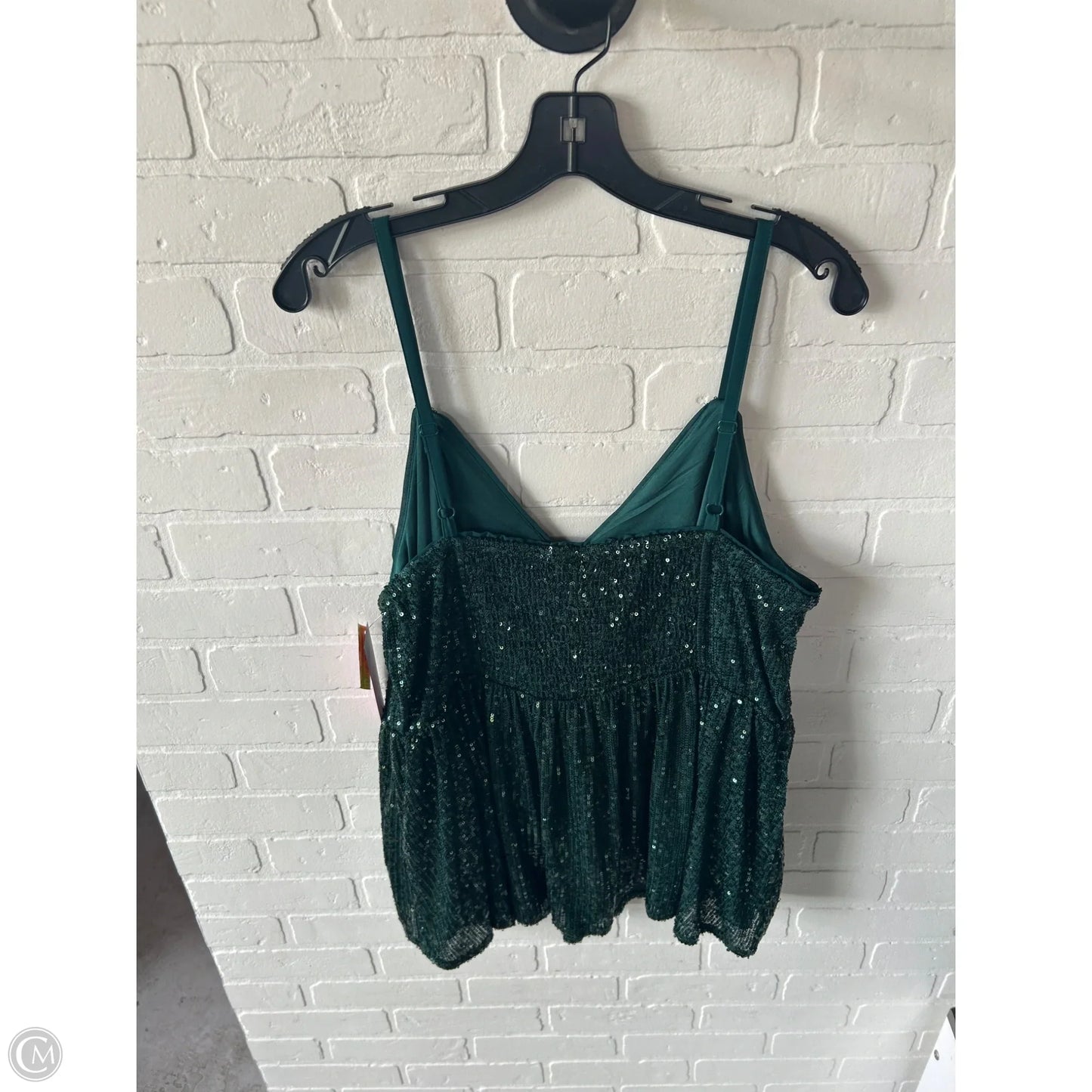Top Sleeveless By Torrid In Green, Size: 2x