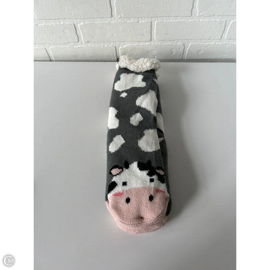 Socks By Clothes Mentor In Grey & White, Size: Osfm