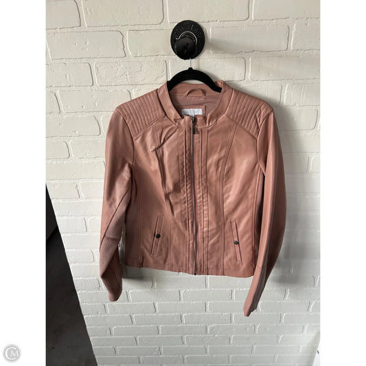 Jacket Moto By New Directions In Pink, Size: M