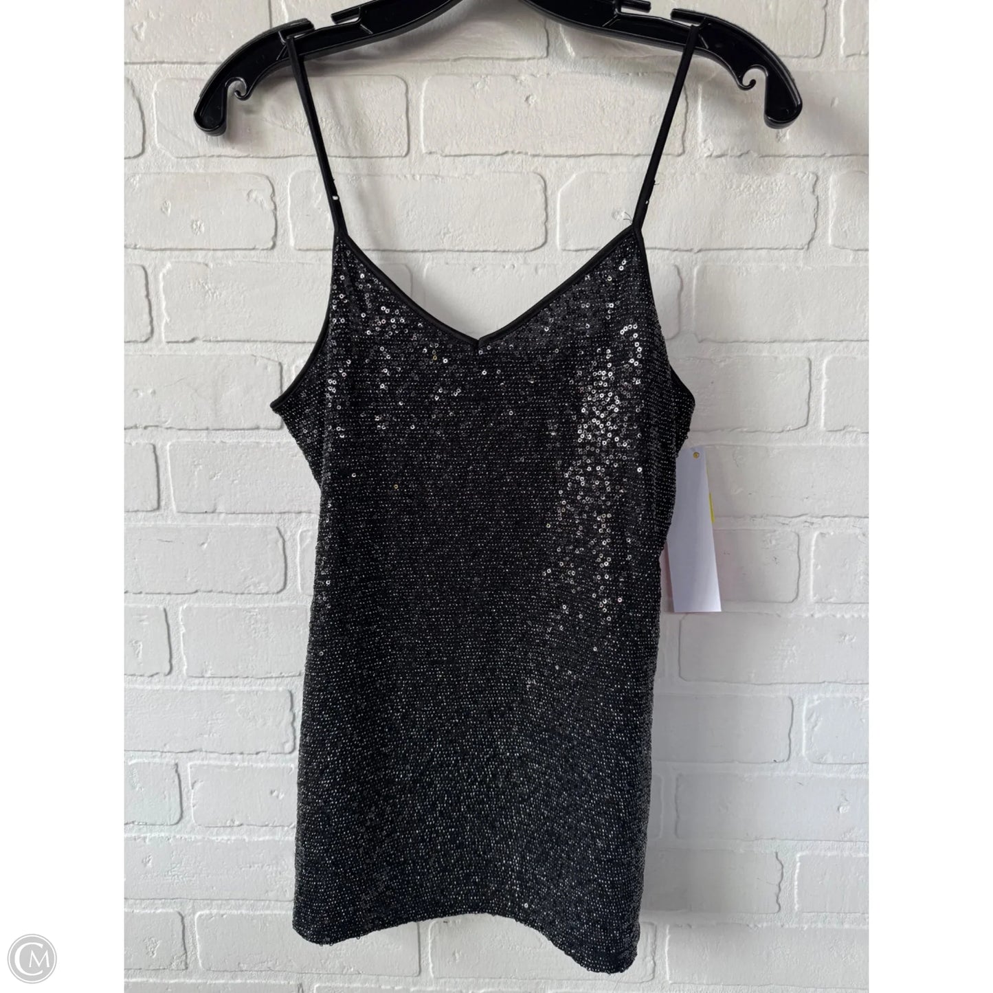 Top Cami By Express In Black & Silver, Size: S