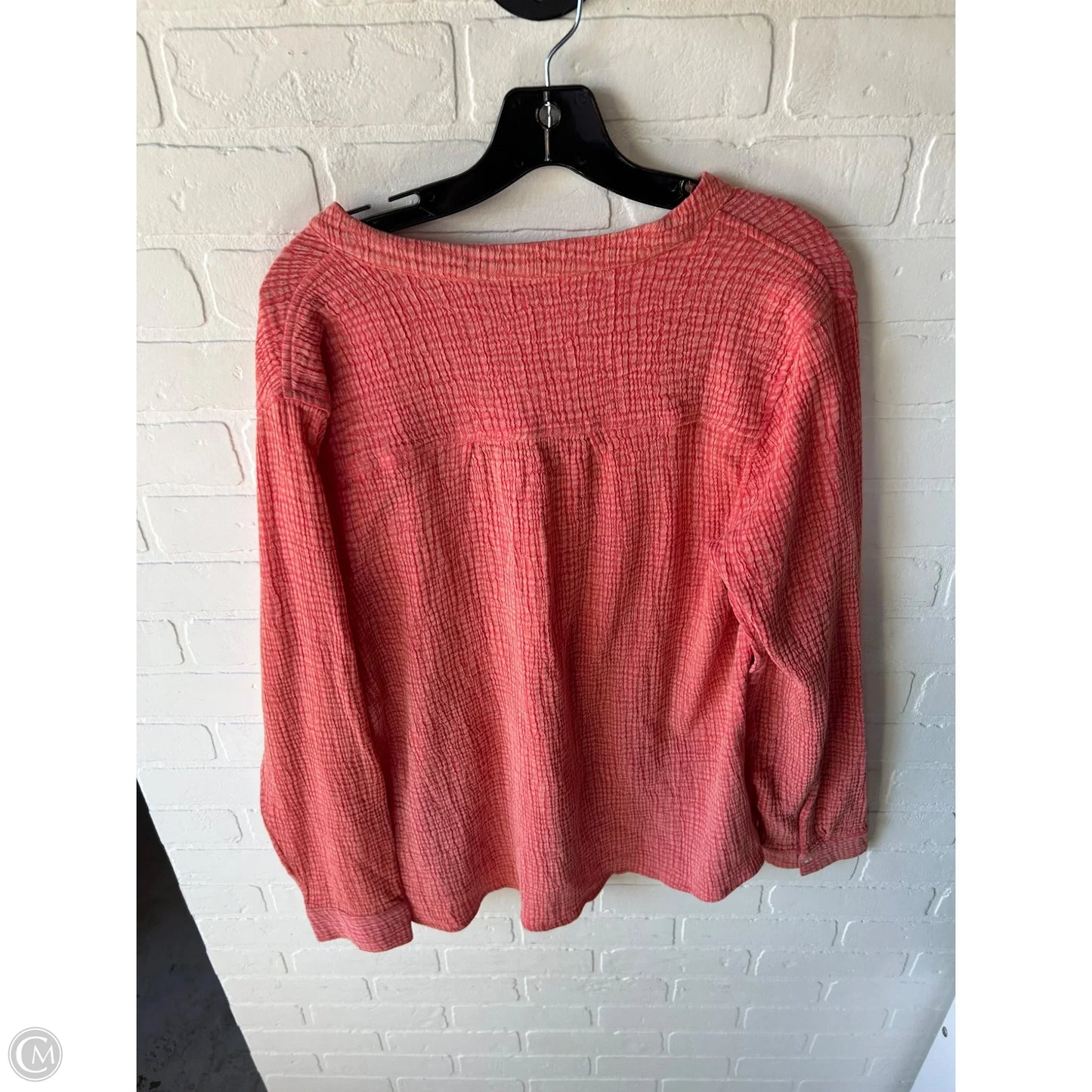 Tunic Long Sleeve By Soft Surroundings In orange, Size: L