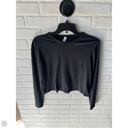 Athletic Top Long Sleeve Crewneck By Lululemon In Black, Size: S