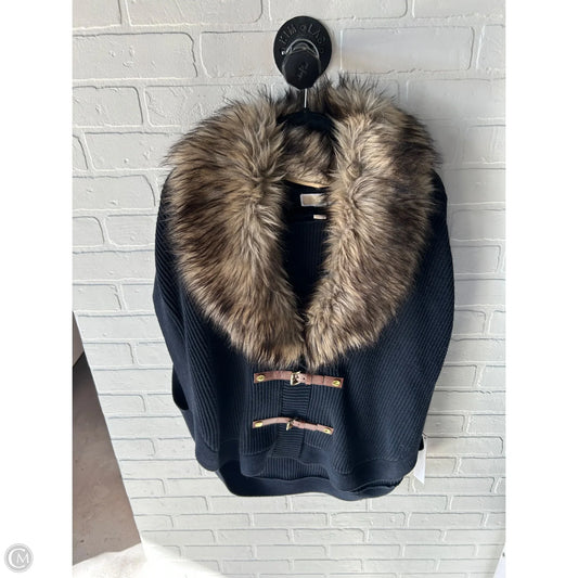 Vest Sweater By Michael By Michael Kors In Blue & Brown, Size: M