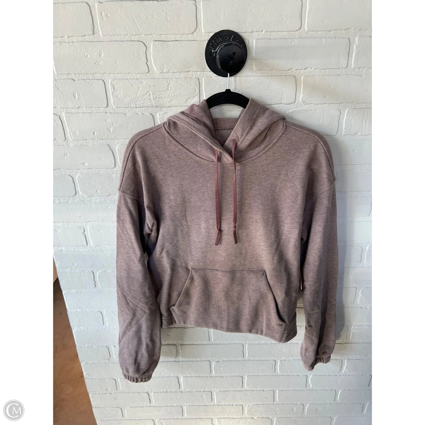 Athletic Sweatshirt Hoodie By Lululemon In Brown & Pink, Size: S