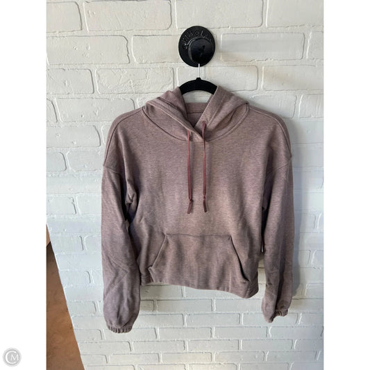 Athletic Sweatshirt Hoodie By Lululemon In Brown & Pink, Size: S