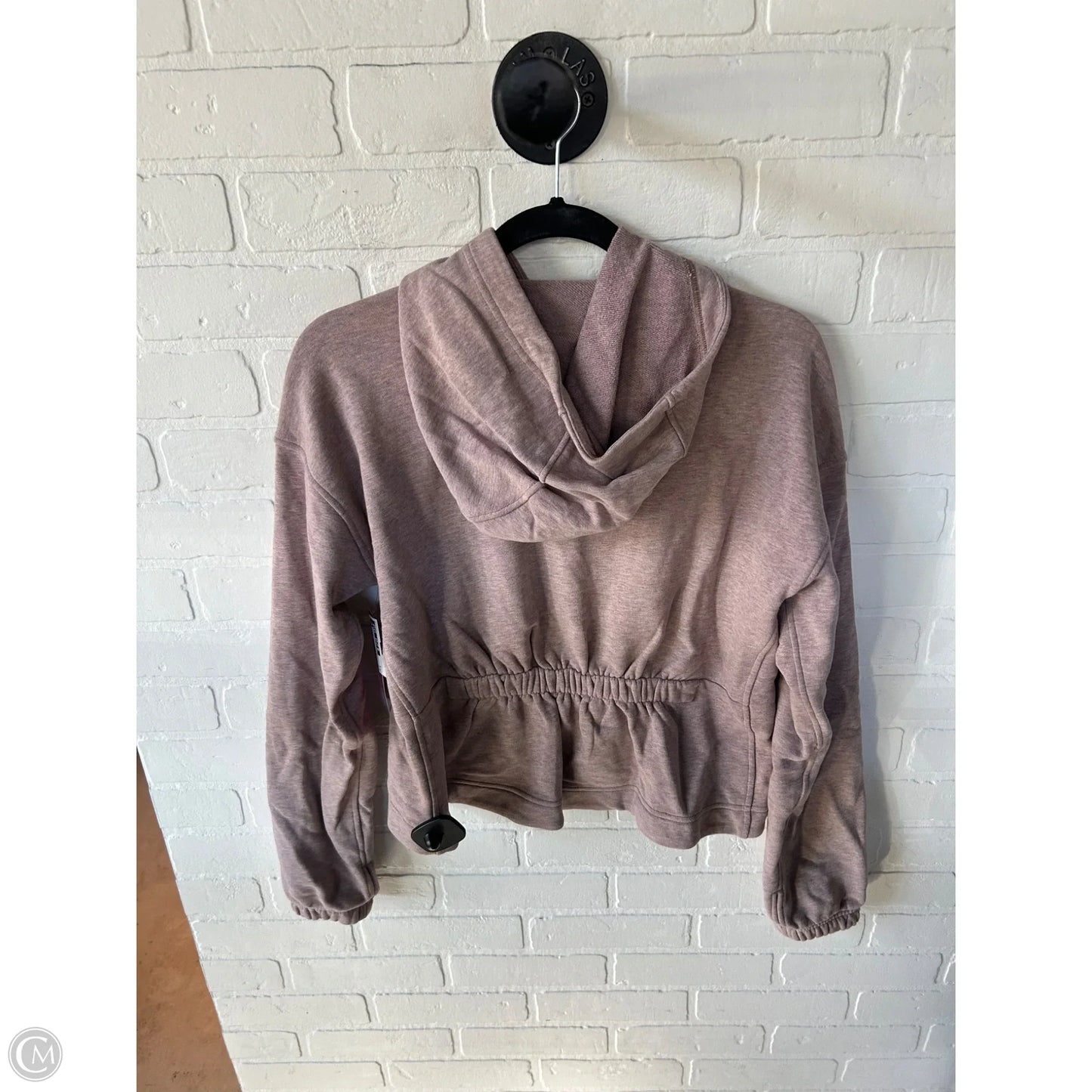 Athletic Sweatshirt Hoodie By Lululemon In Brown & Pink, Size: S