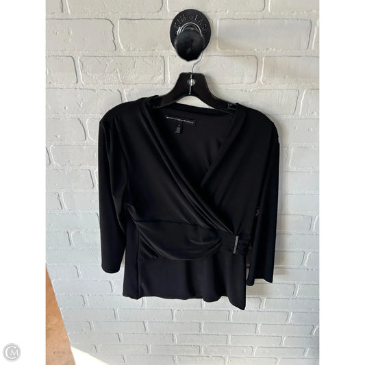 Top 3/4 Sleeve By White House Black Market In Black, Size: S