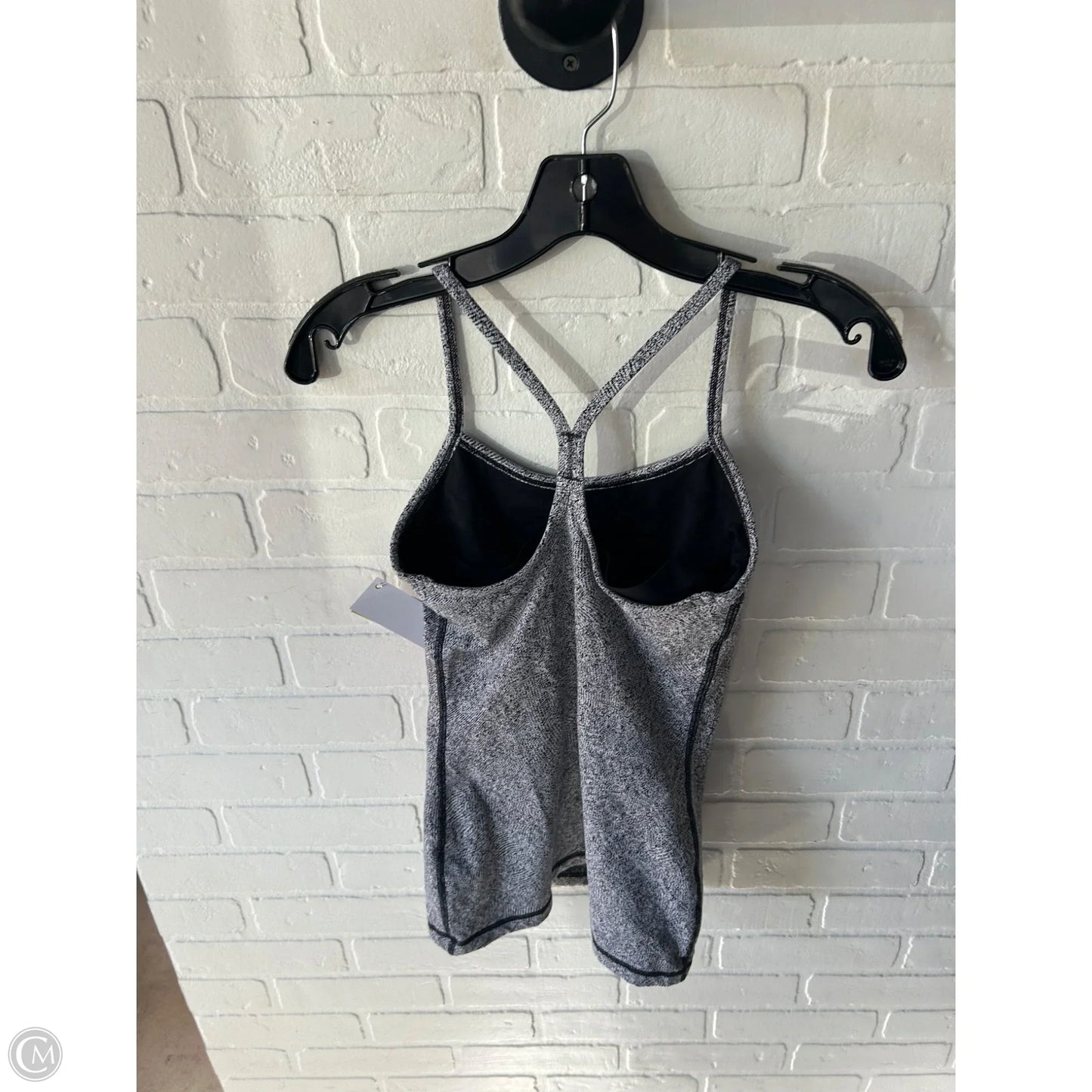 Athletic Tank Top By Lululemon In Black & White, Size: S