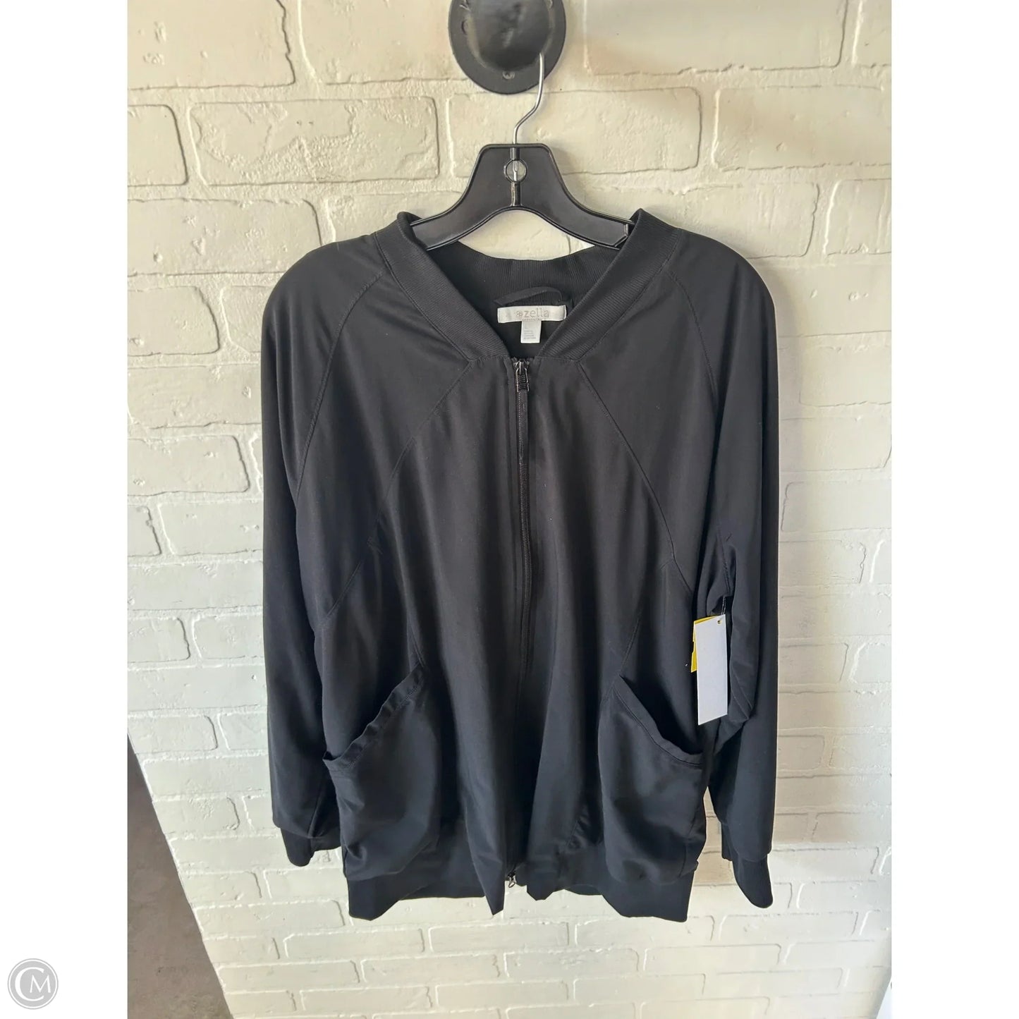 Athletic Jacket By Zella In Black, Size: L