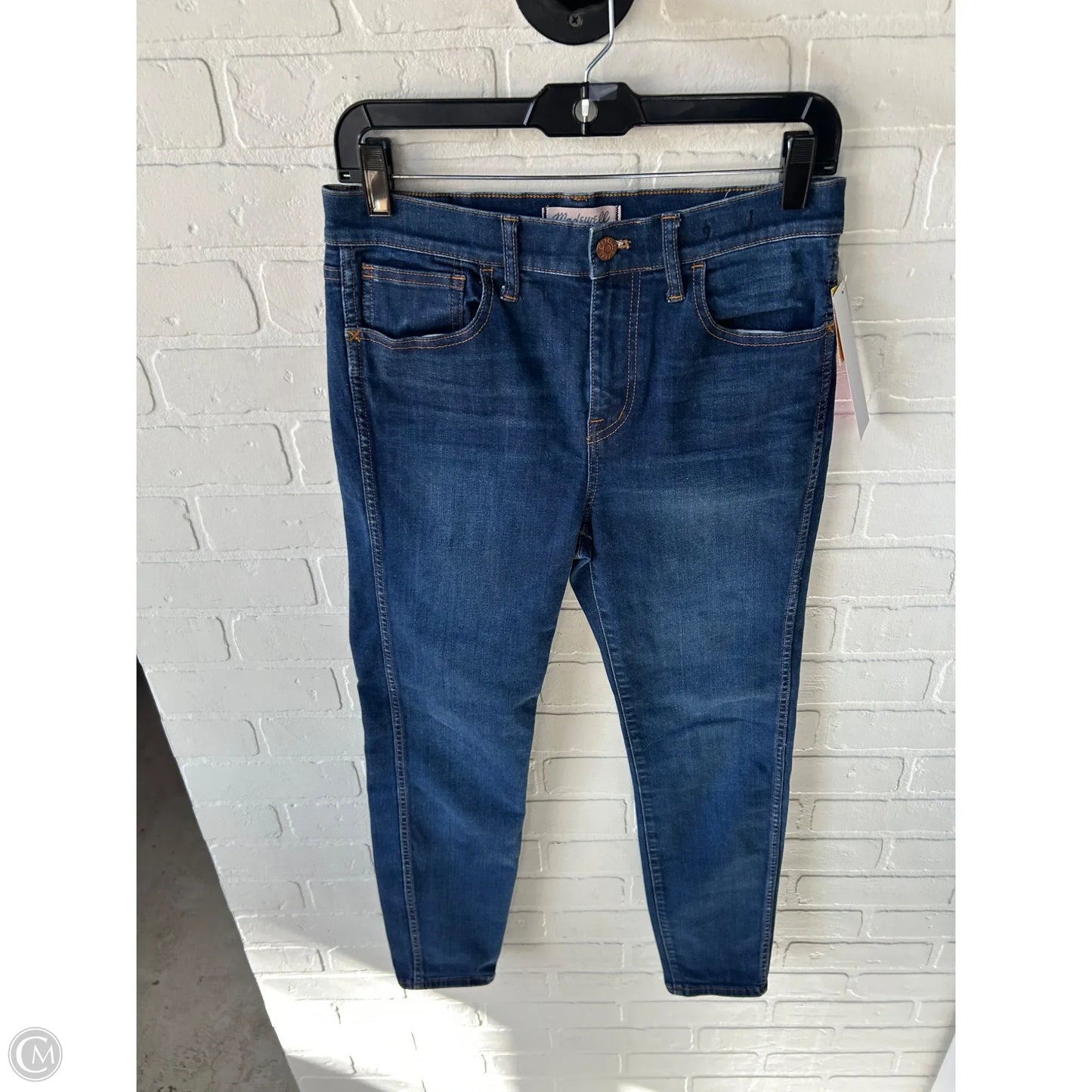 Jeans Skinny By Madewell In Blue Denim, Size: 8