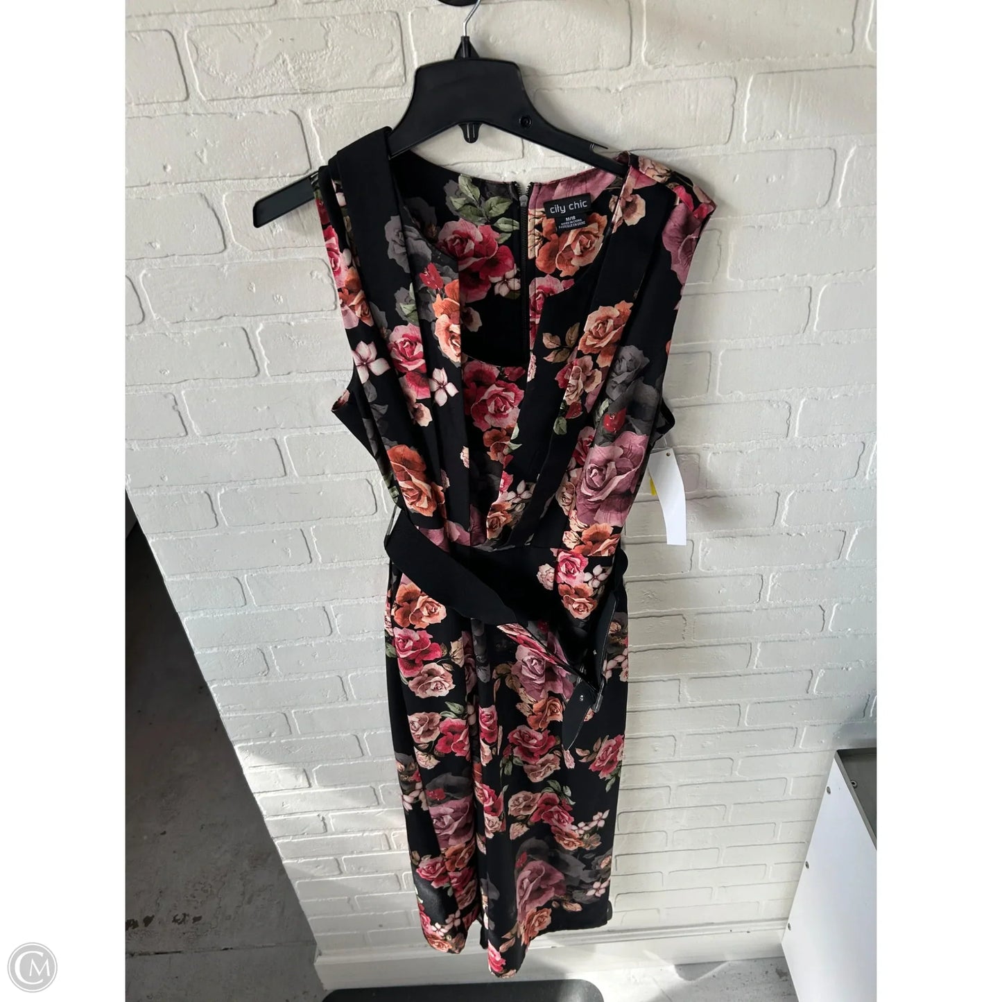 Jumpsuit By City Chic In Black & Pink, Size: M