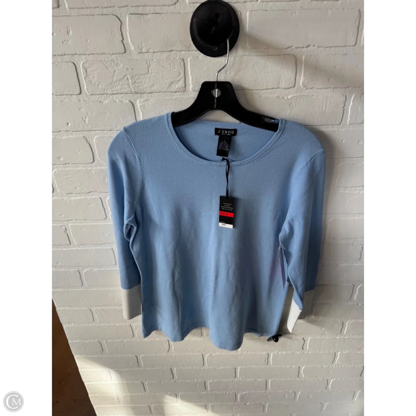 Sweater By Cmb In Blue & White, Size: S