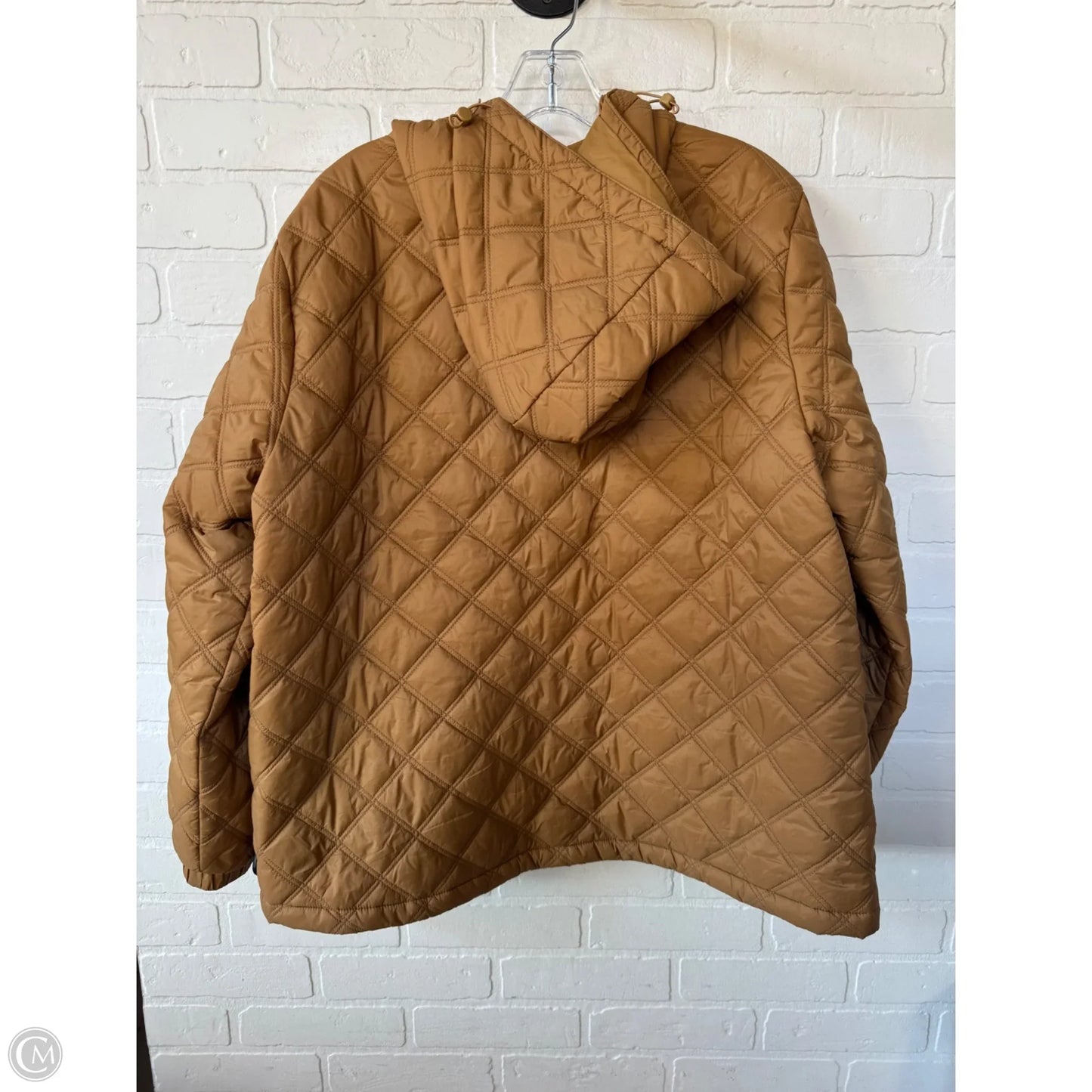 Jacket Puffer & Quilted By Madewell In Brown & Gold, Size: Xl