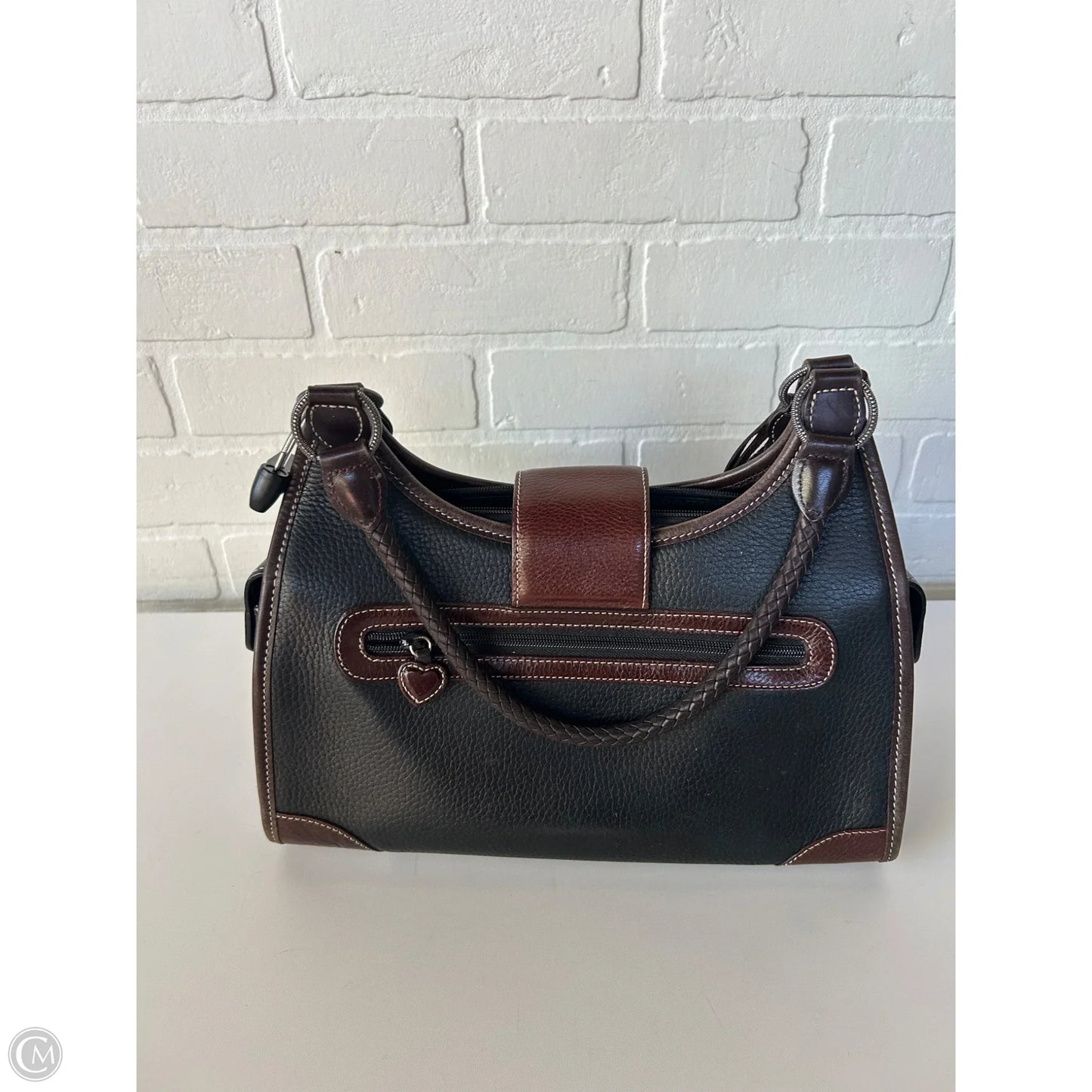 Handbag Leather By Brighton, Size: Medium
