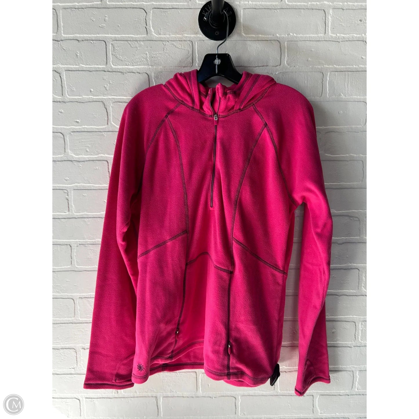 Athletic Jacket By Athleta In Pink & Purple, Size: L