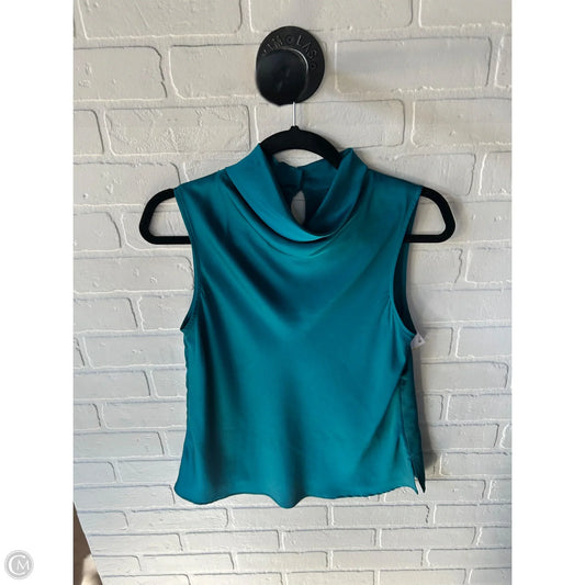 Top Sleeveless By Ann Taylor In Teal, Size: Sp