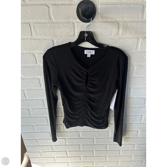 Top Long Sleeve By Evereve In Black, Size: Xs