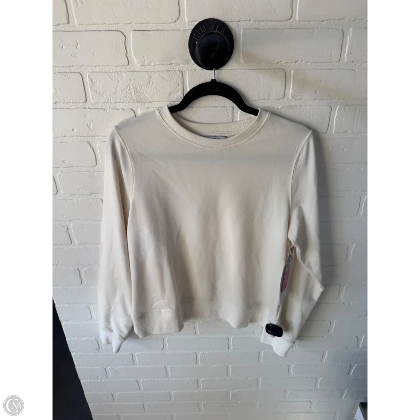Athletic Sweatshirt Crewneck By Athleta In Cream, Size: S