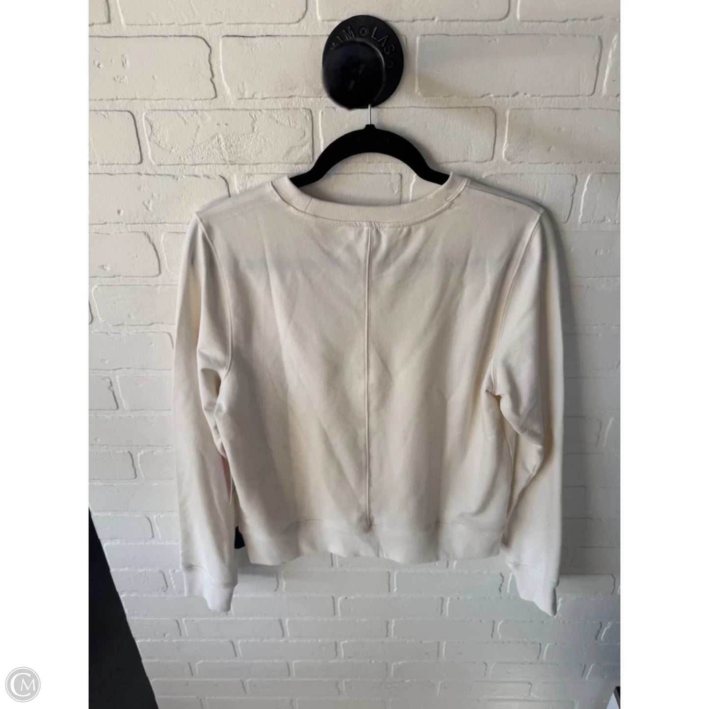 Athletic Sweatshirt Crewneck By Athleta In Cream, Size: S